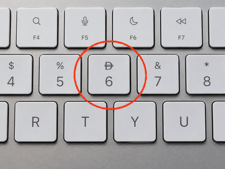 UAE Dirham Symbol on Keyboard