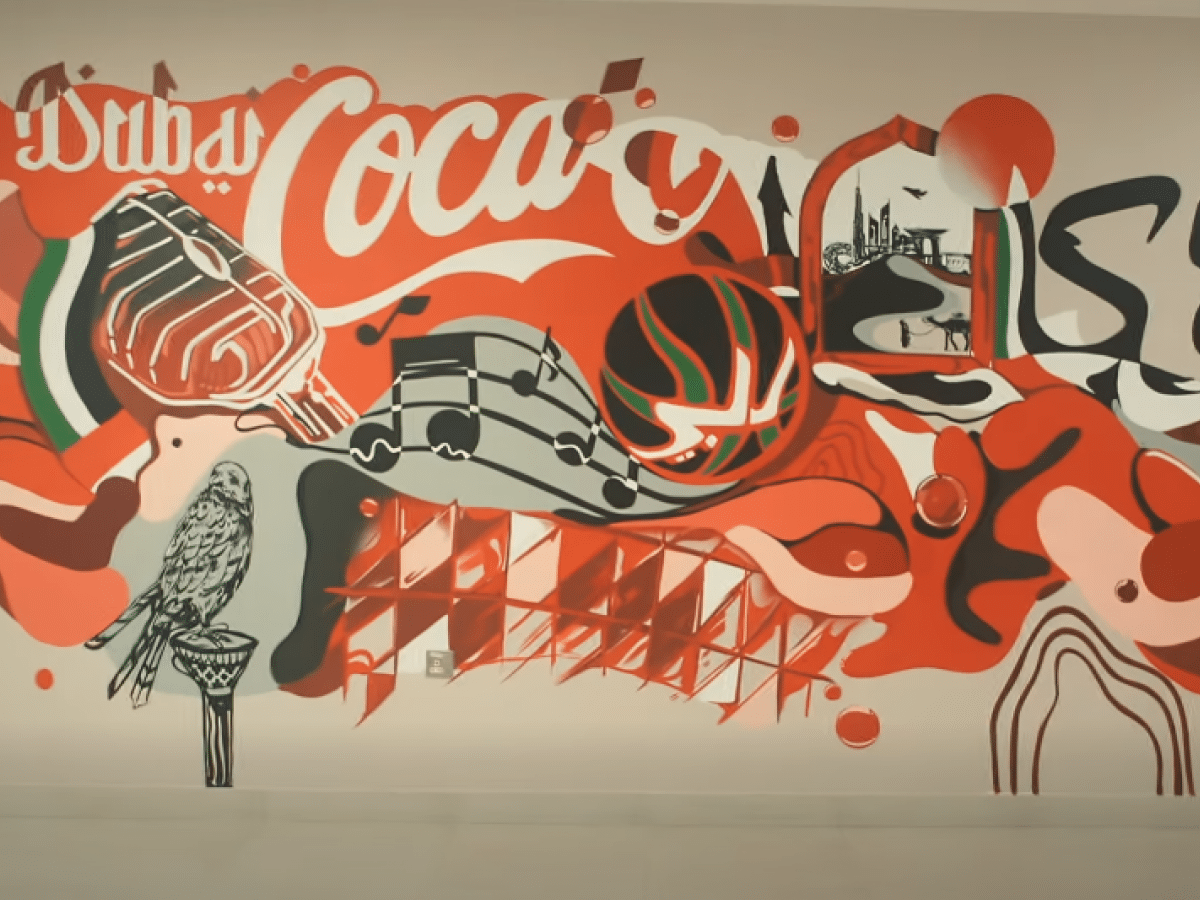 Coca-Cola Arena Dubai Mural