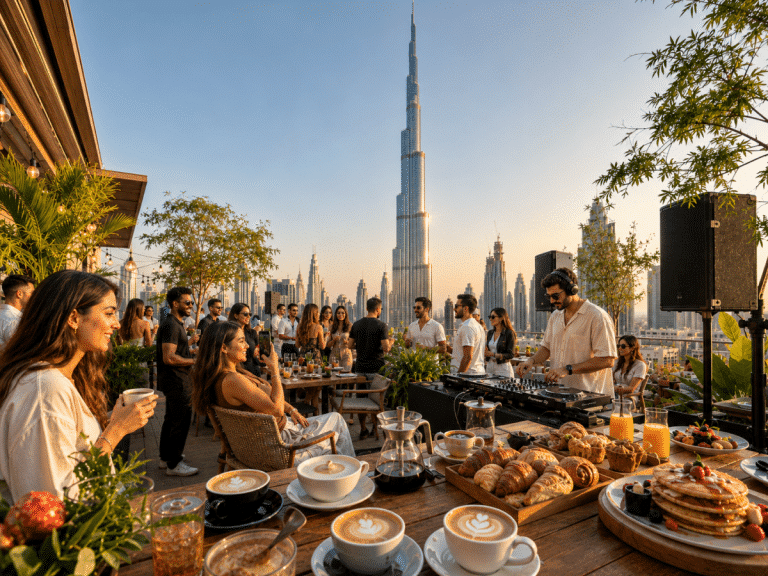 Party Above Dubai Skyline